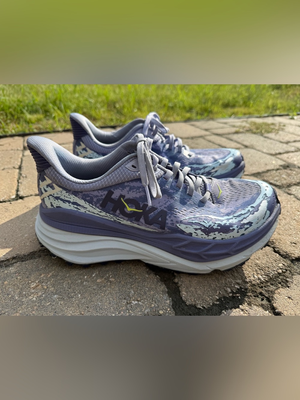 HOKA Stinson 7 Purple Blue Trail Running Shoes Women’s 9